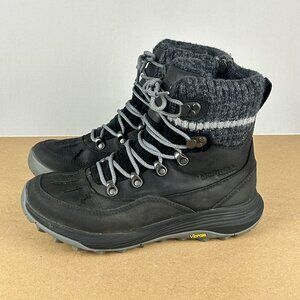 Merrell Siren 4 Thermo Mid Waterproof Boots Womens 8.5 Black Lace Up Vibram
